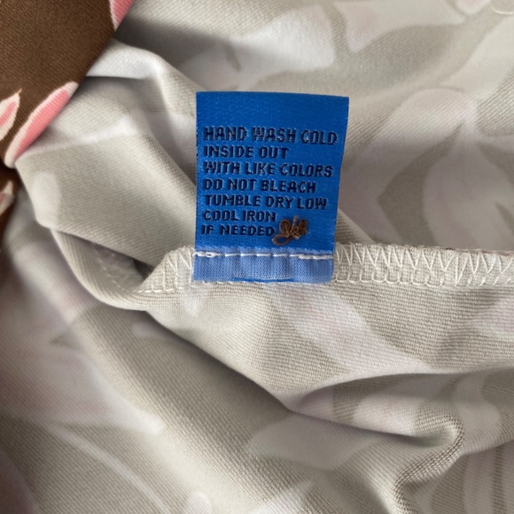 NEW! J. McLaughlin Cornelia Top 3/4 Sleeve Brown & Pink Bamboo Grove XS - $178 - Picture 7 of 11